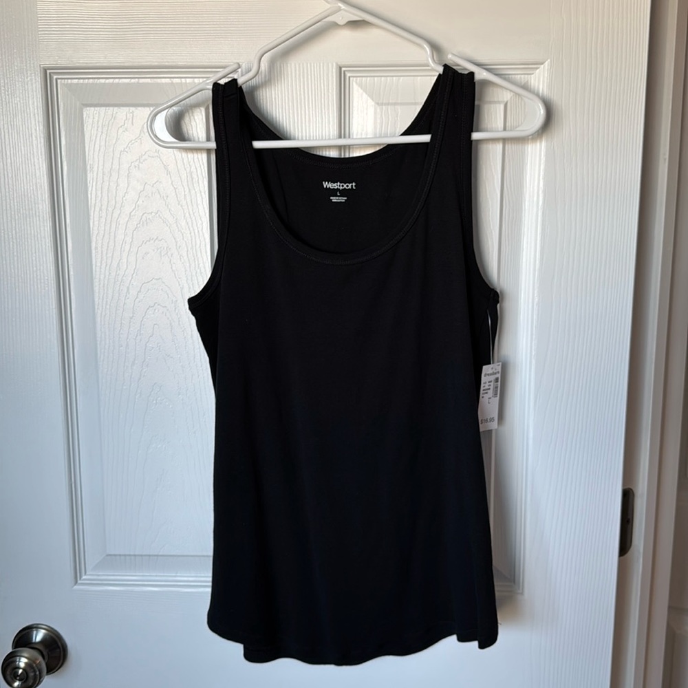 NWT Westport black tank - L